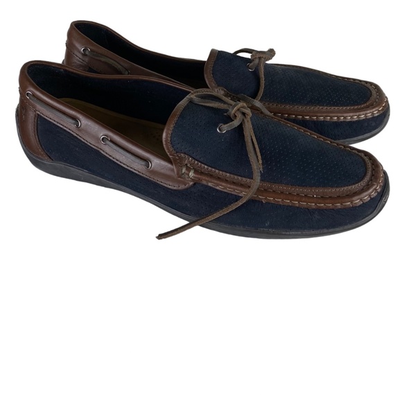 Tommy Bahama Mens 13 Odinn Camp Moccasins Boat Shoes Loafers Blue Driving - Picture 3 of 10